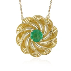 Sambia-Smaragd-Goldcollier