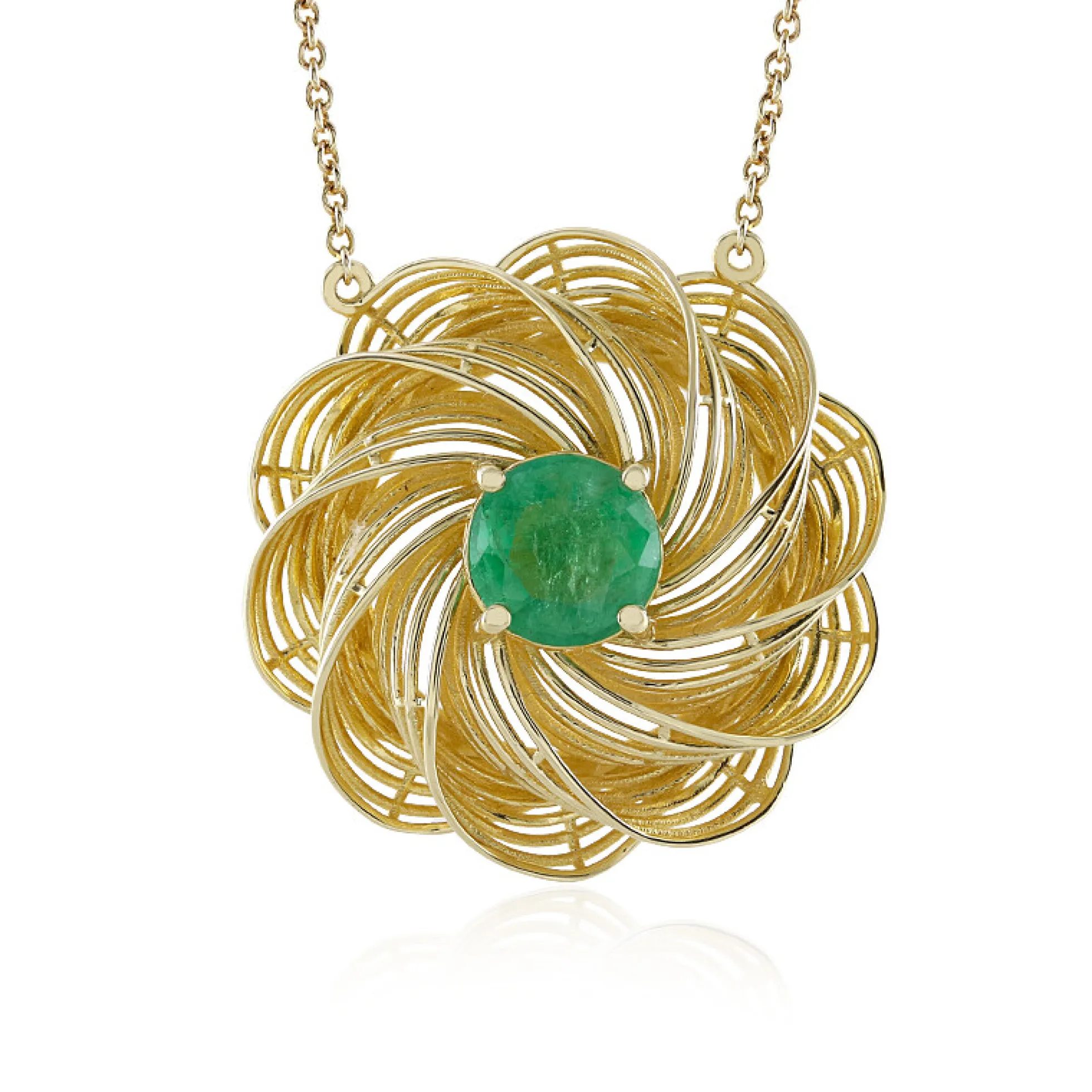 Sambia-Smaragd-Goldcollier