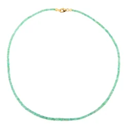 Sambia-Smaragd-Goldhalskette