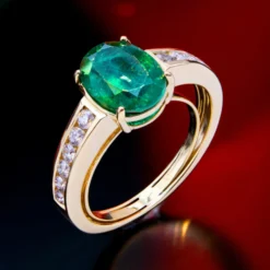 Sambia-Smaragd-Goldring