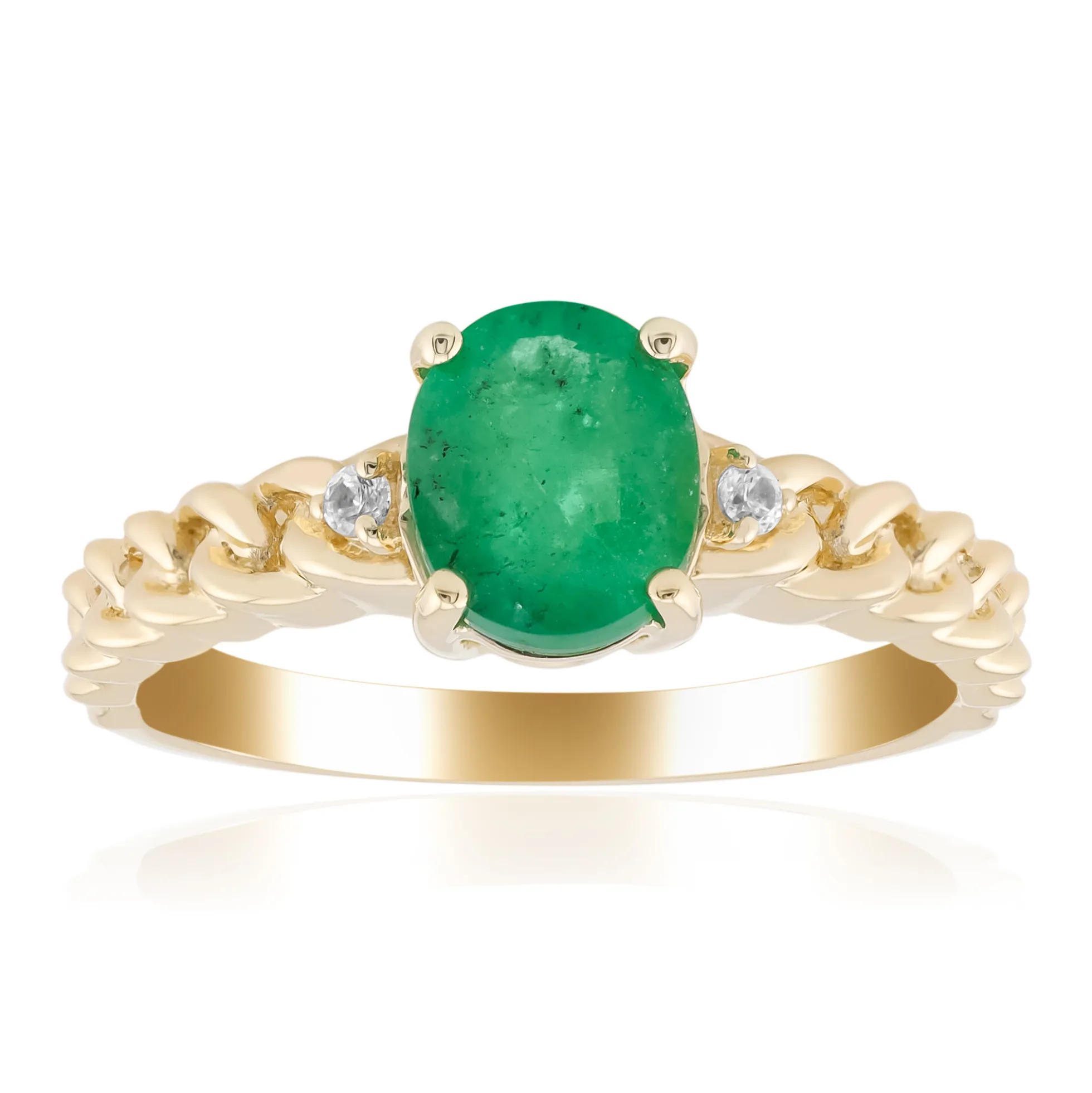 Sambia-Smaragd-Goldring