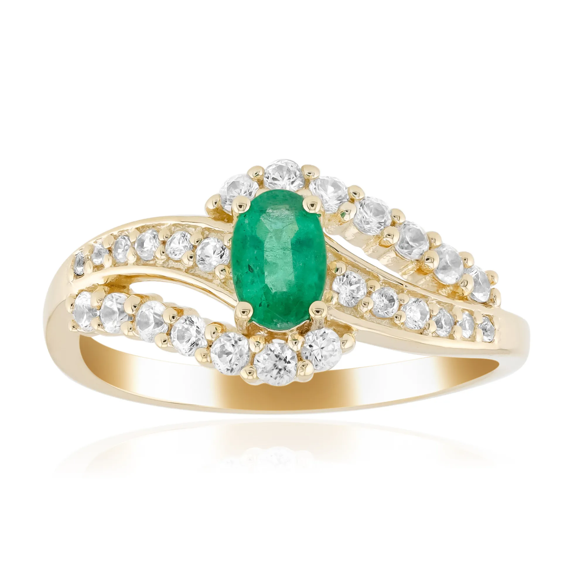 Sambia-Smaragd-Goldring