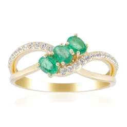 Sambia-Smaragd-Goldring