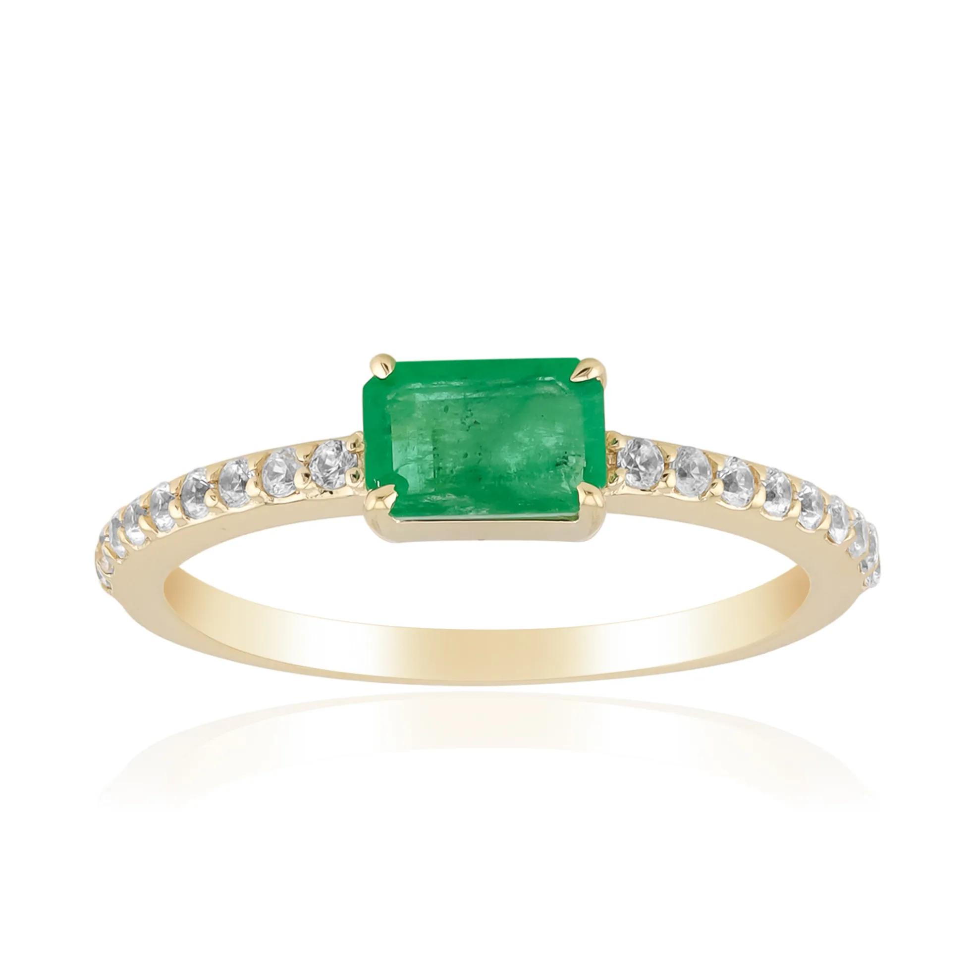 Sambia-Smaragd-Goldring