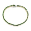 Sambia-Smaragd-Silberarmband