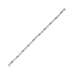 Santa Maria-Aquamarin-Platinarmband