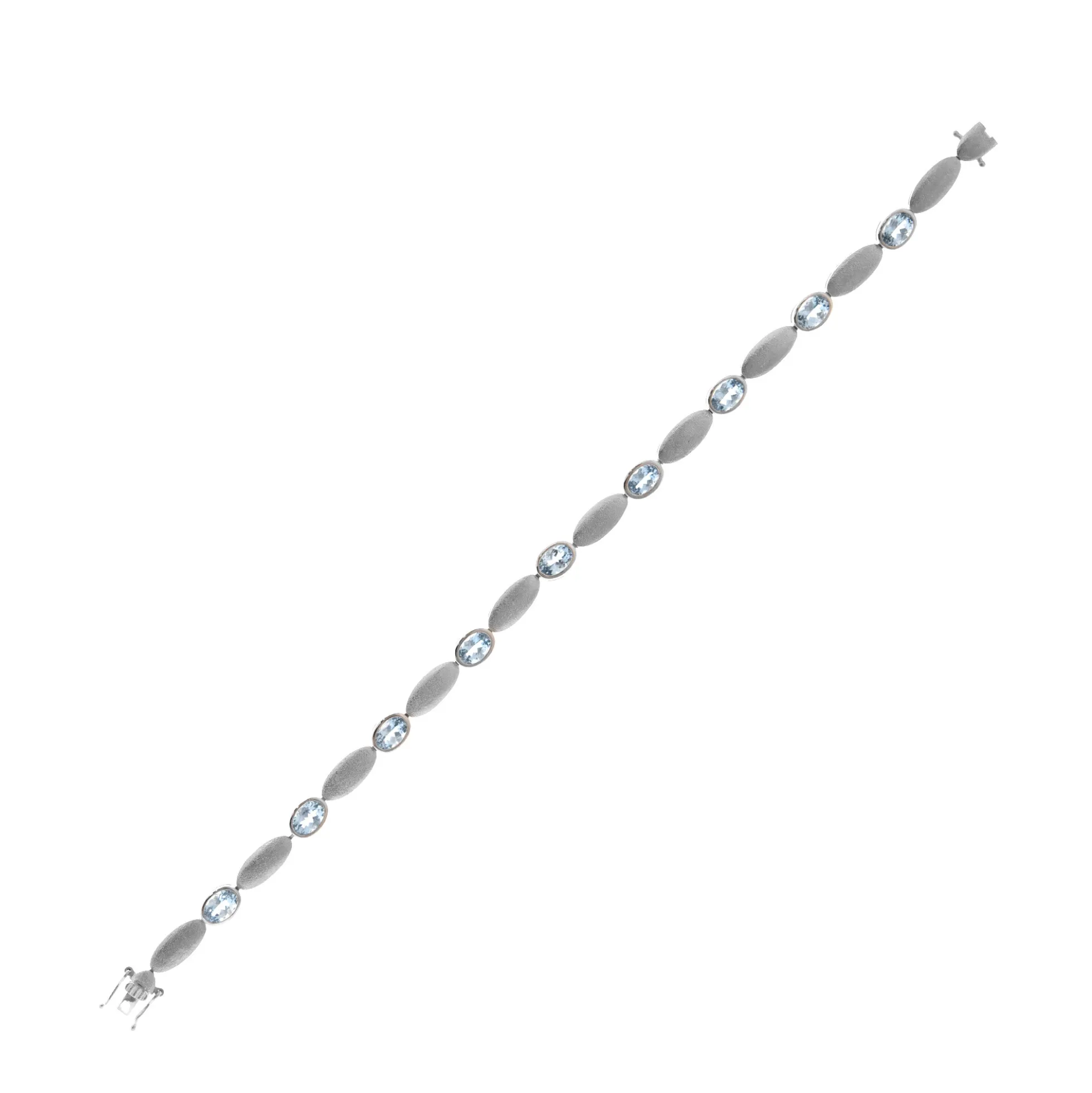Santa Maria-Aquamarin-Platinarmband