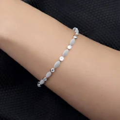Santa Maria-Aquamarin-Platinarmband