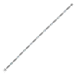 Santa Maria-Aquamarin-Platinarmband