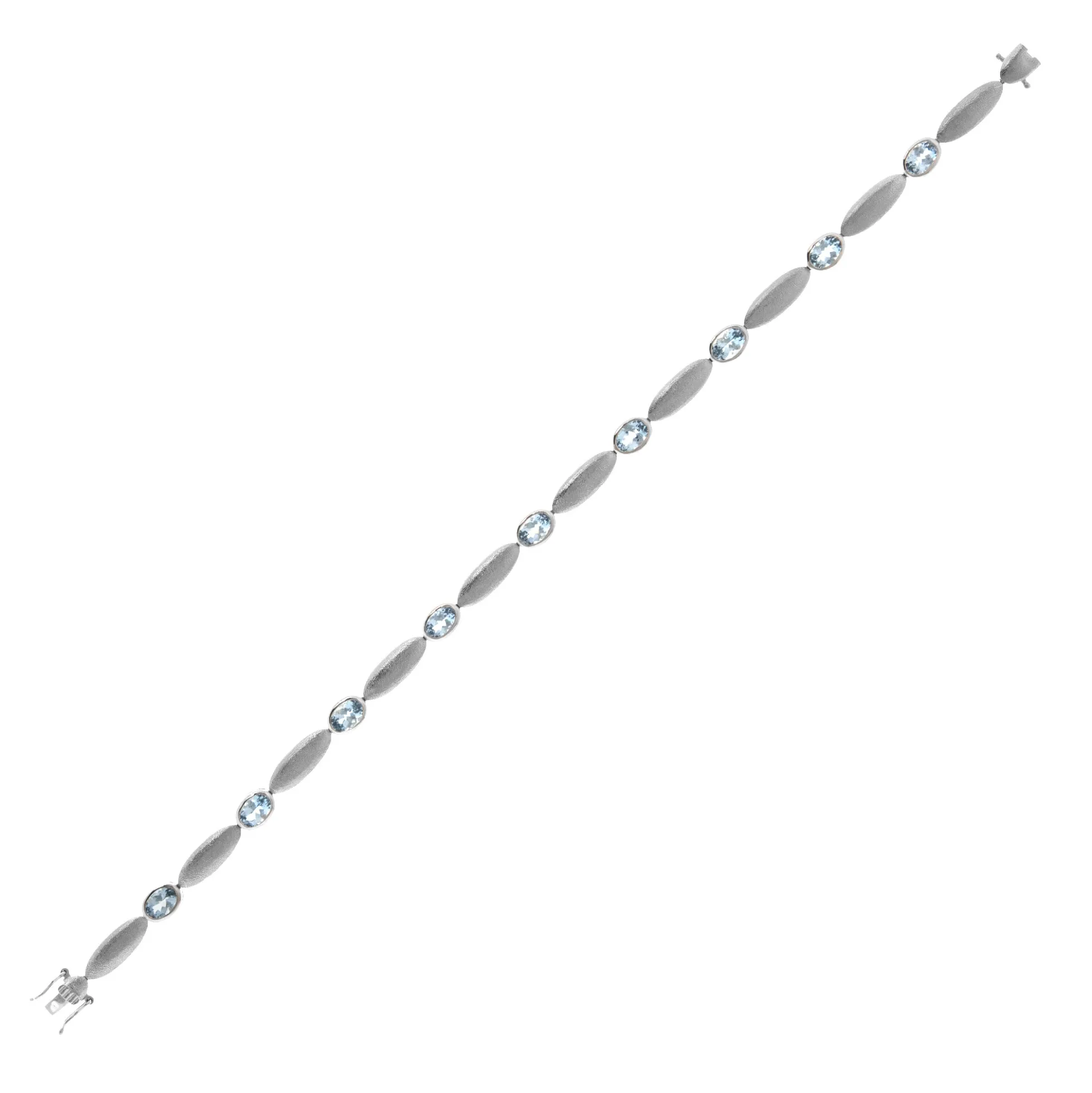 Santa Maria-Aquamarin-Platinarmband