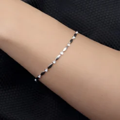 Santa Maria-Aquamarin-Platinarmband