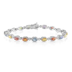 Saphir-Silberarmband