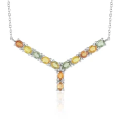 Saphir-Silbercollier