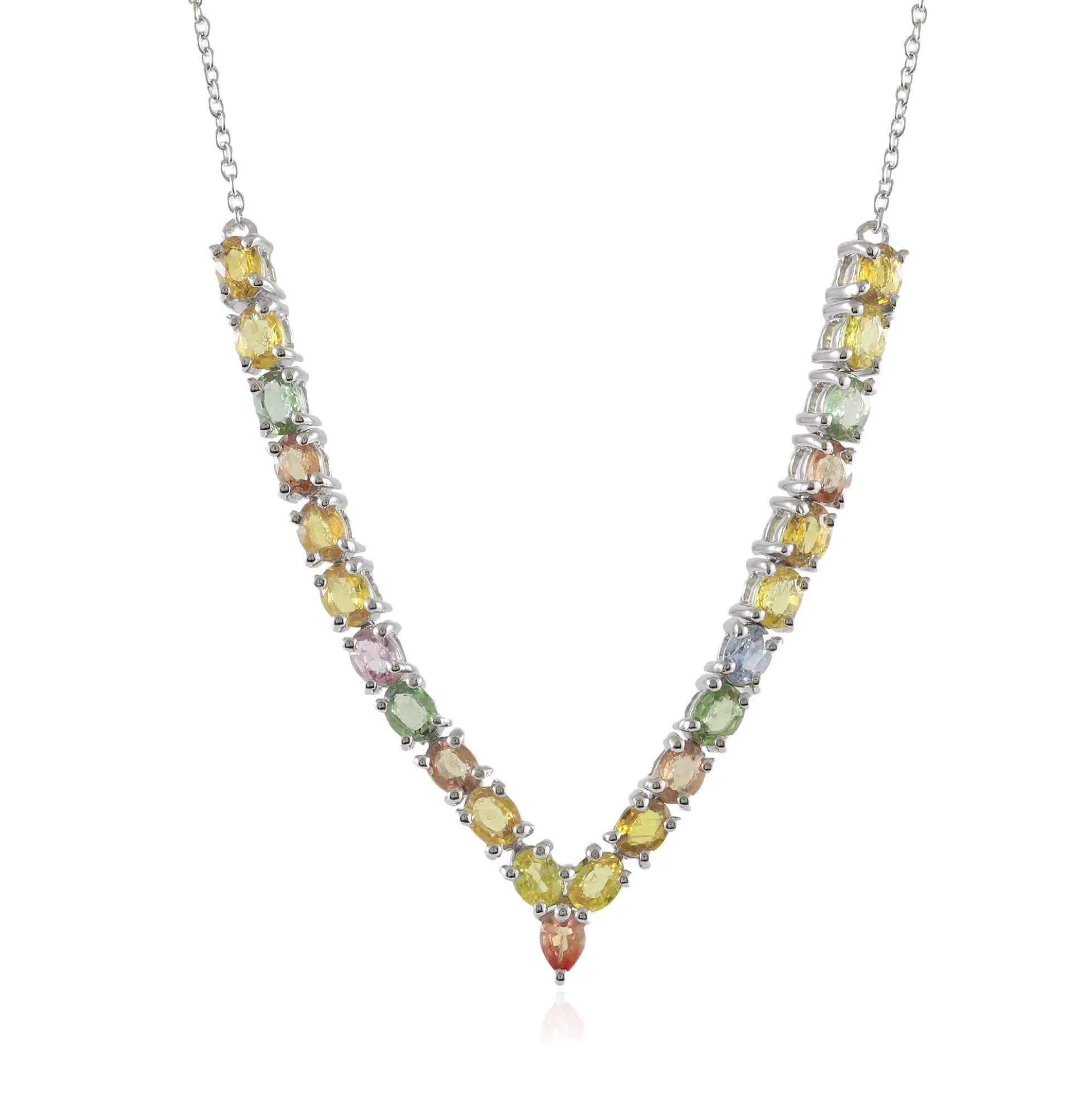 Saphir-Silbercollier