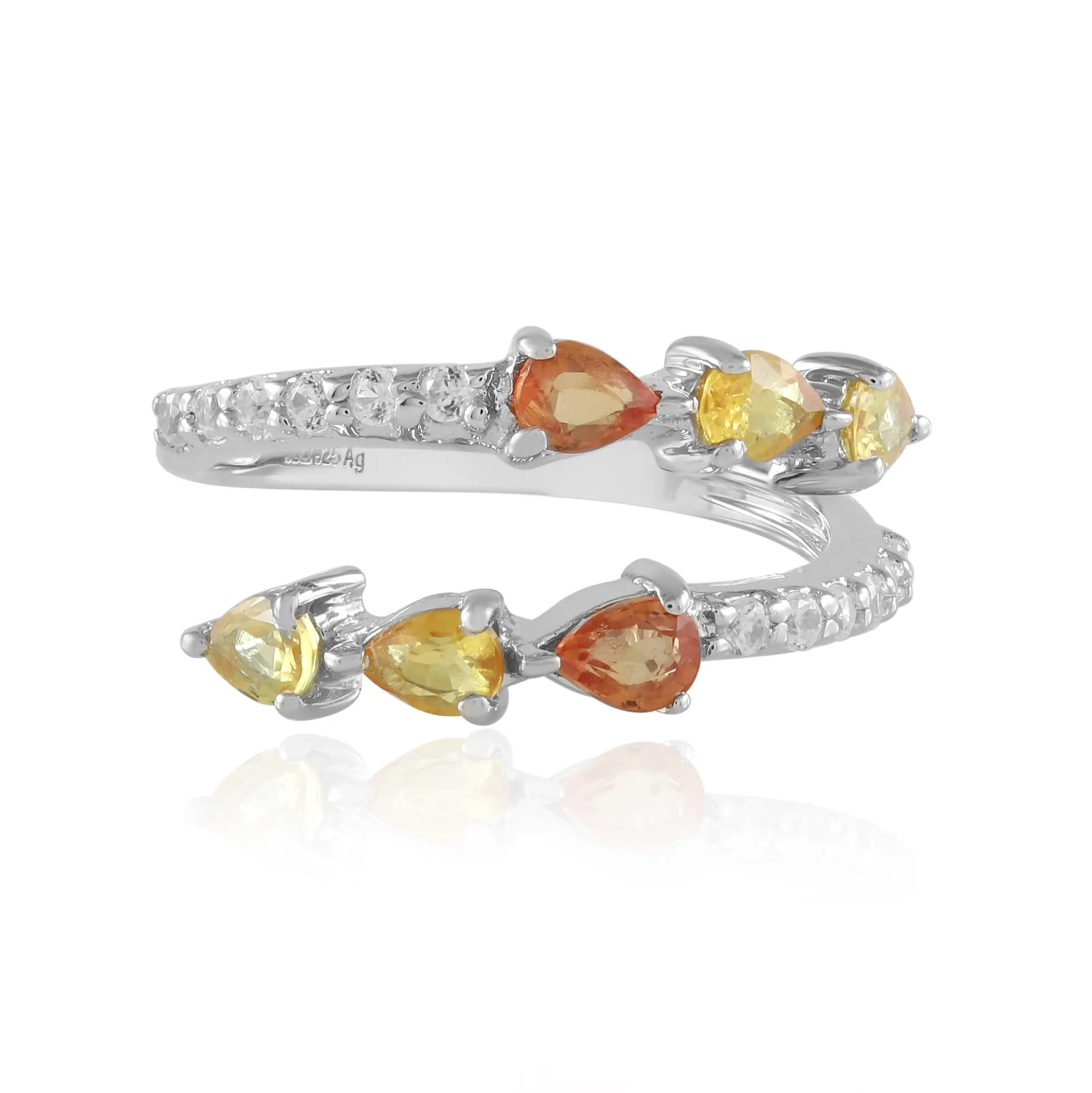 Saphir-Silberring