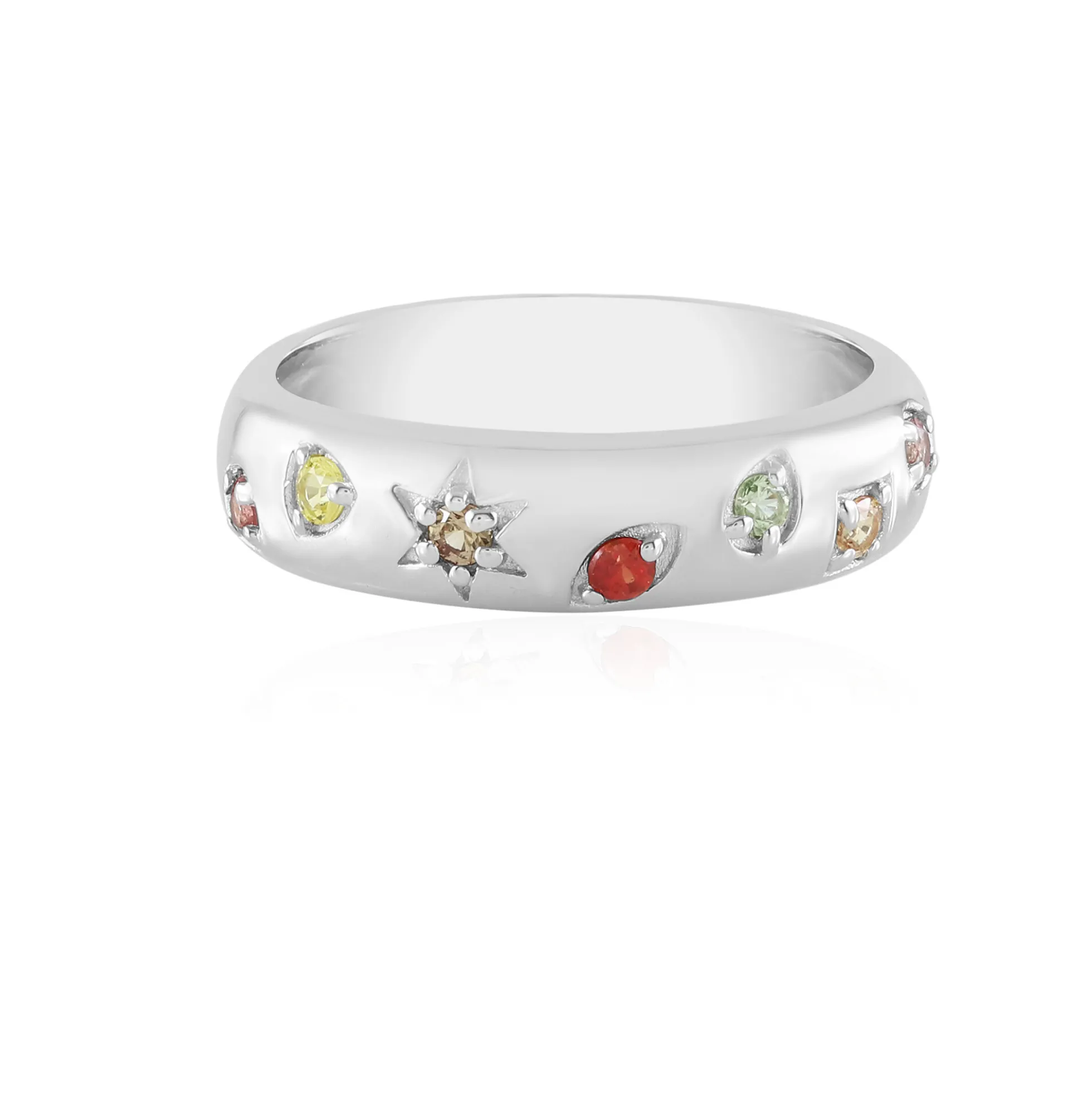 Saphir-Silberring