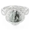 Schneeflocken-Obsidian-Silberring