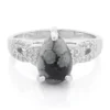 Schneeflocken-Obsidian-Silberring