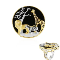 Schwarzer Onyx-Silberring
