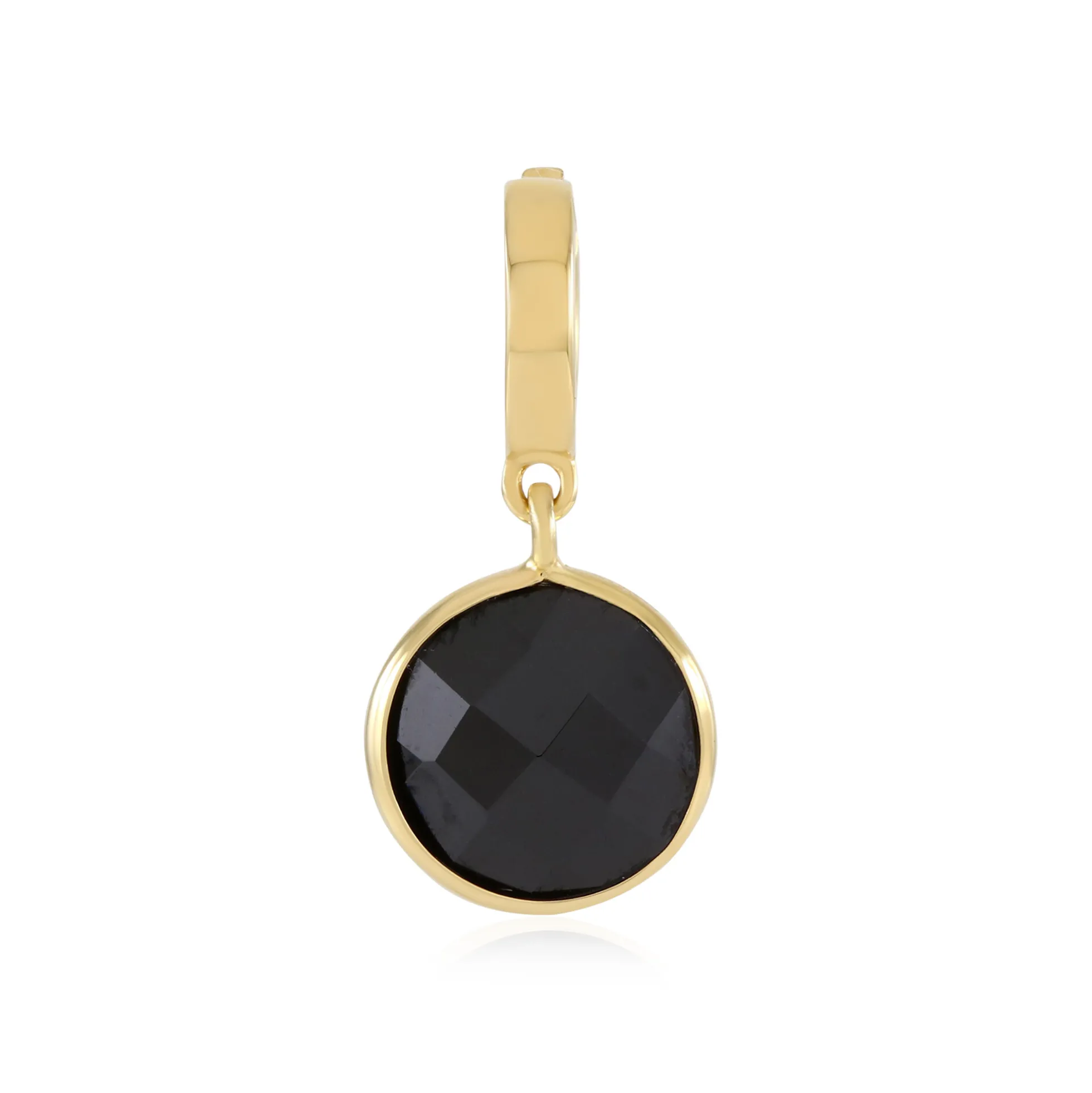 Schwarzer Spinell-Silberanhänger