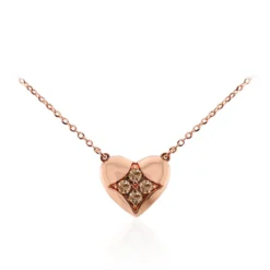 SI1 Argyle-Rose de France-Brillant-Goldhalskette
