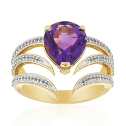Sibirischer Amethyst-Goldring