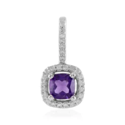 Sibirischer Amethyst-Silberanhänger