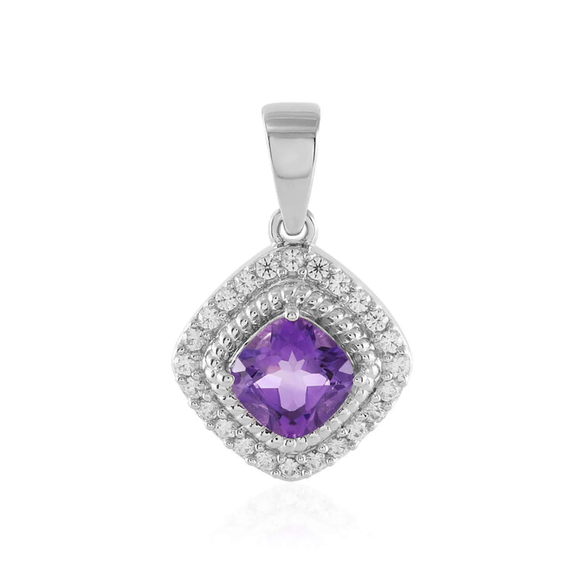 Sibirischer Amethyst-Silberanhänger