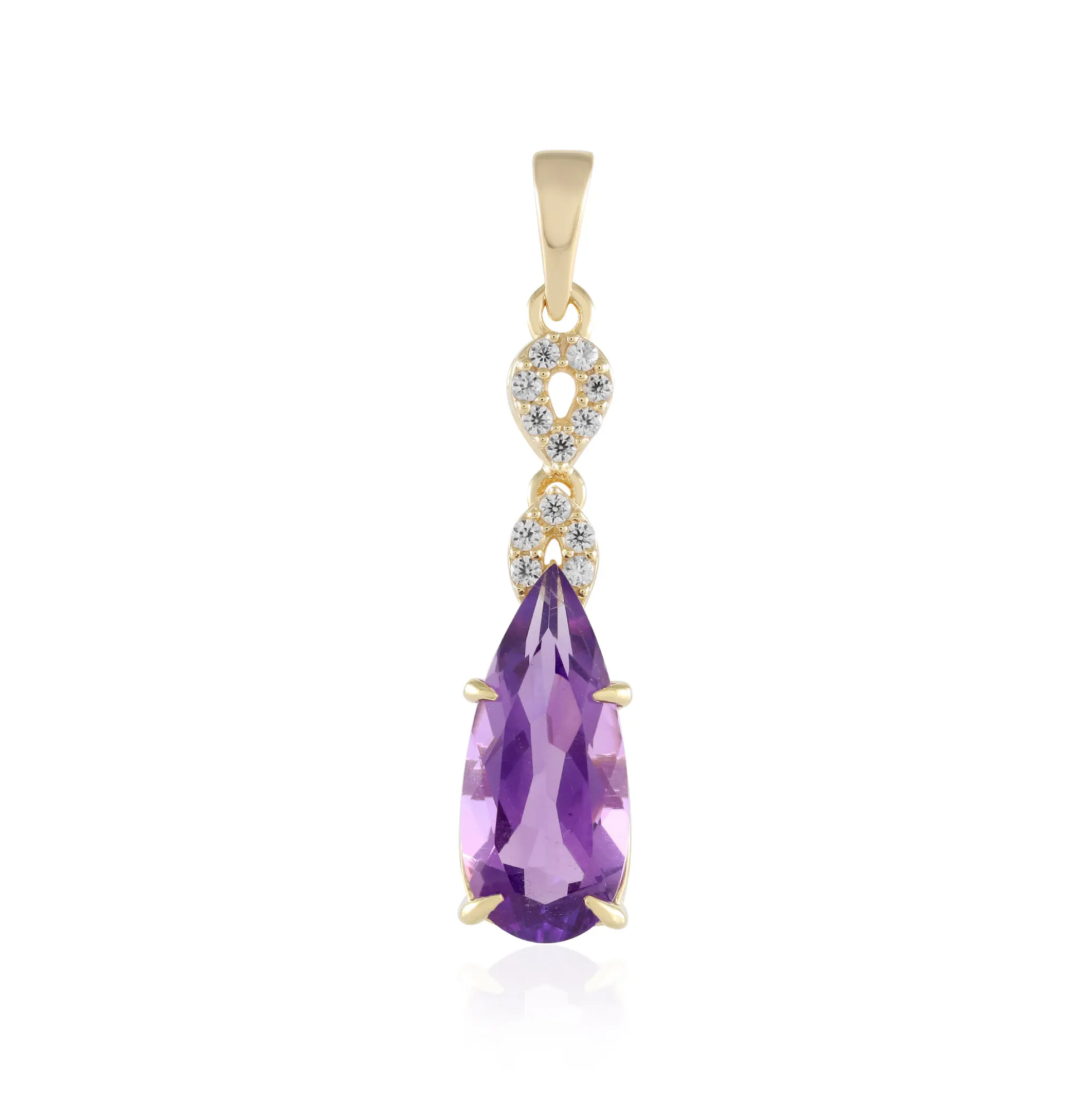 Sibirischer Amethyst-Silberanhänger