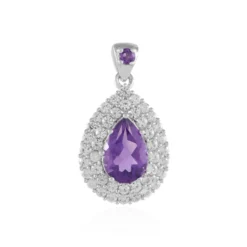 Sibirischer Amethyst-Silberanhänger
