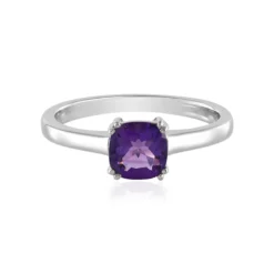 Sibirischer Amethyst-Silberring