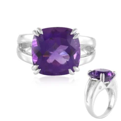 Sibirischer Amethyst-Silberring
