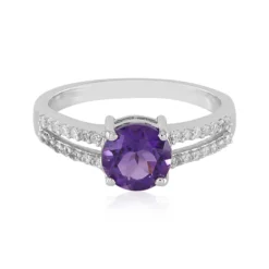Sibirischer Amethyst-Silberring