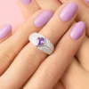 Sibirischer Amethyst-Silberring
