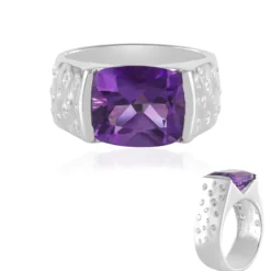 Sibirischer Amethyst-Silberring