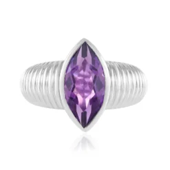 Sibirischer Amethyst-Silberring