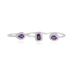 Sibirischer Amethyst-Silberring