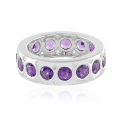 Sibirischer Amethyst-Silberring