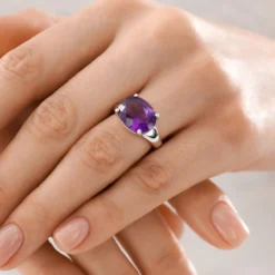 Sibirischer Amethyst-Silberring