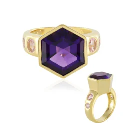 Sibirischer Amethyst-Silberring