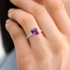 Sibirischer Amethyst-Silberring