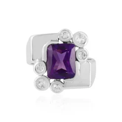 Sibirischer Amethyst-Silberring