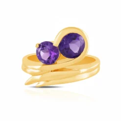 Sibirischer Amethyst-Silberring