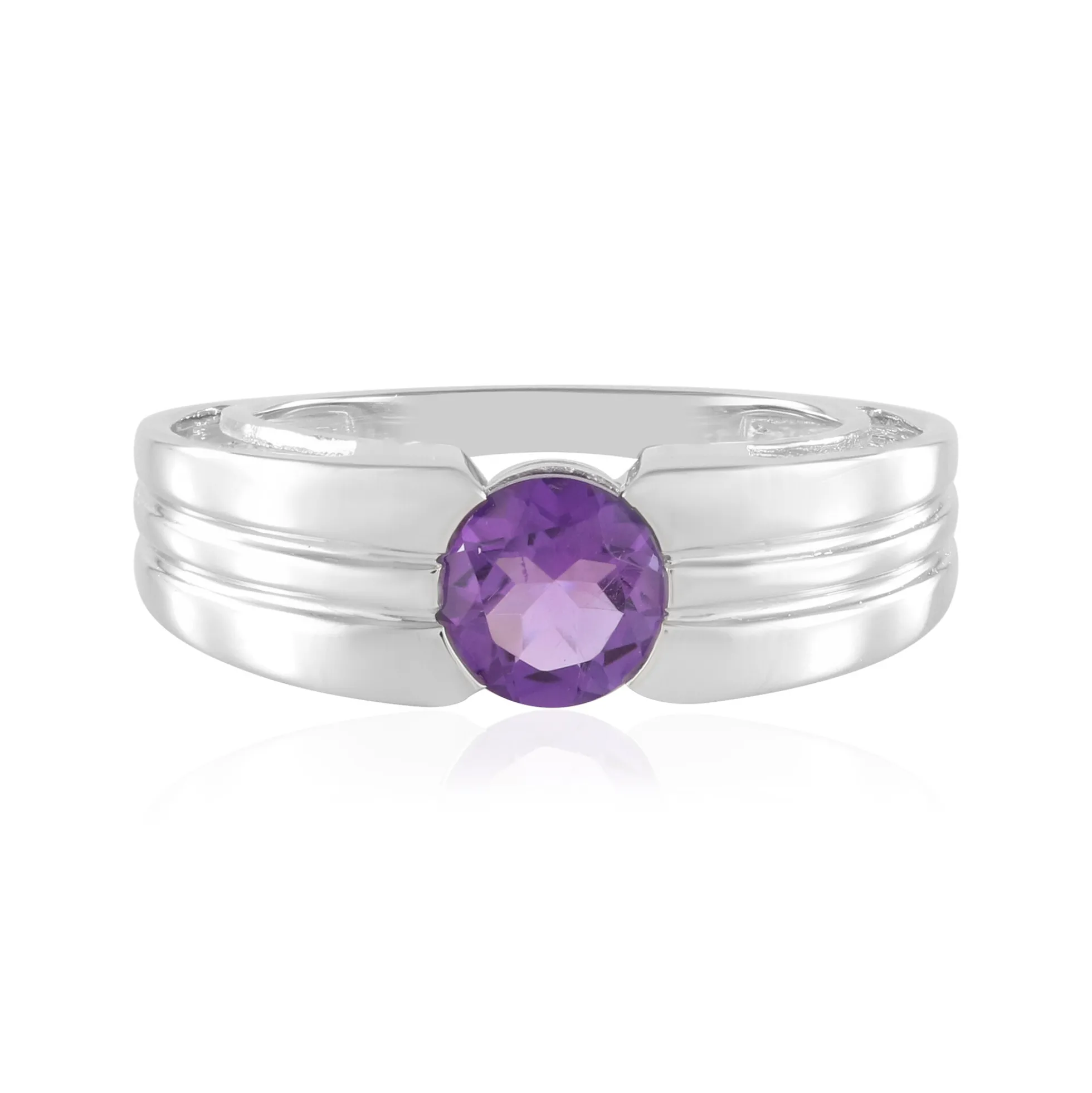 Sibirischer Amethyst-Silberring