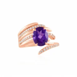 Sibirischer Amethyst-Silberring