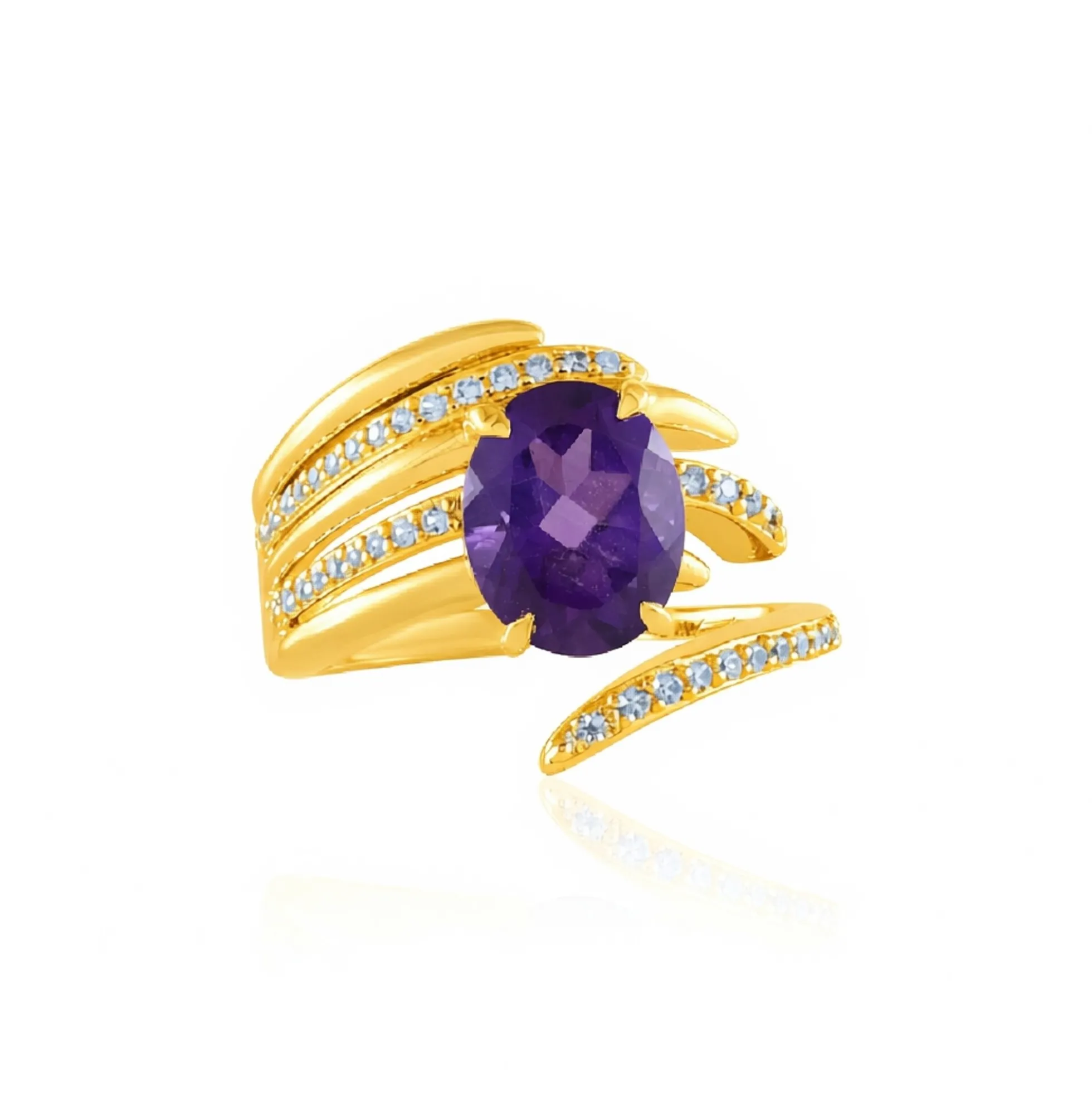 Sibirischer Amethyst-Silberring