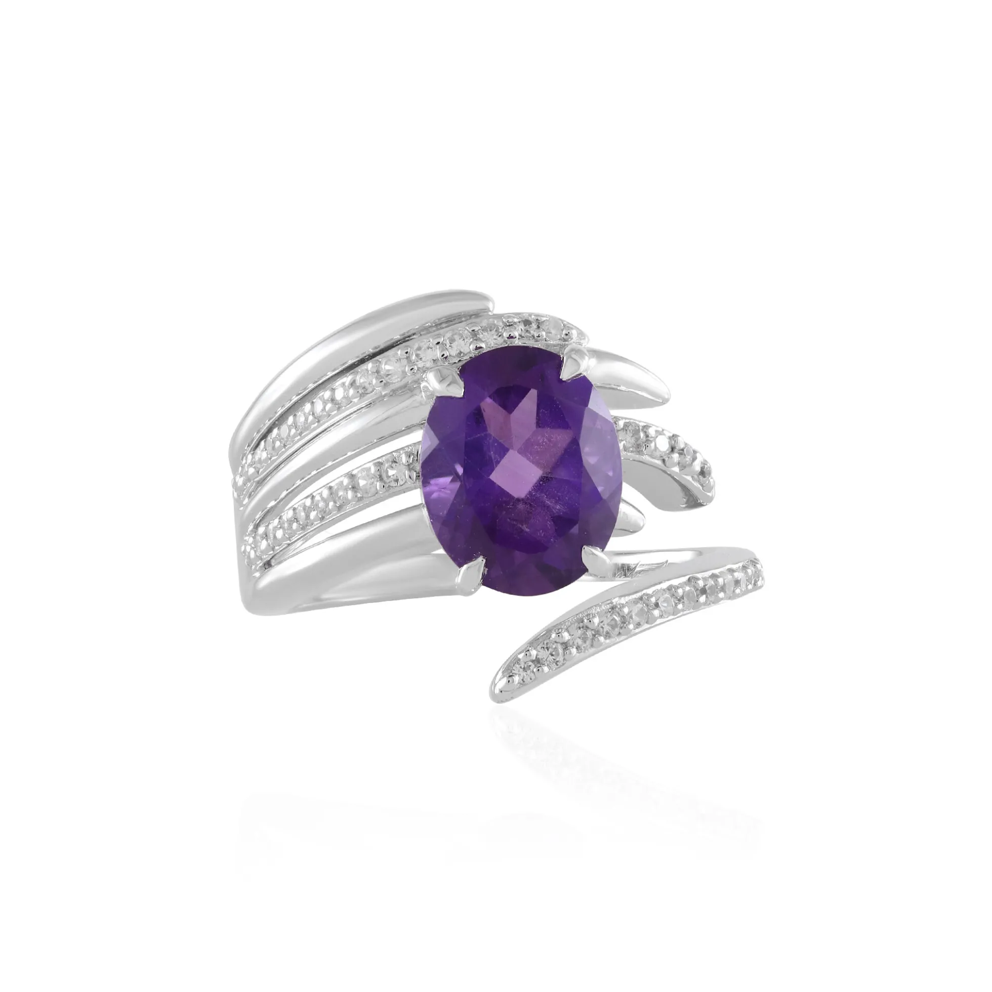 Sibirischer Amethyst-Silberring