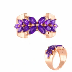 Sibirischer Amethyst-Silberring