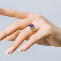 Sibirischer Amethyst-Silberring