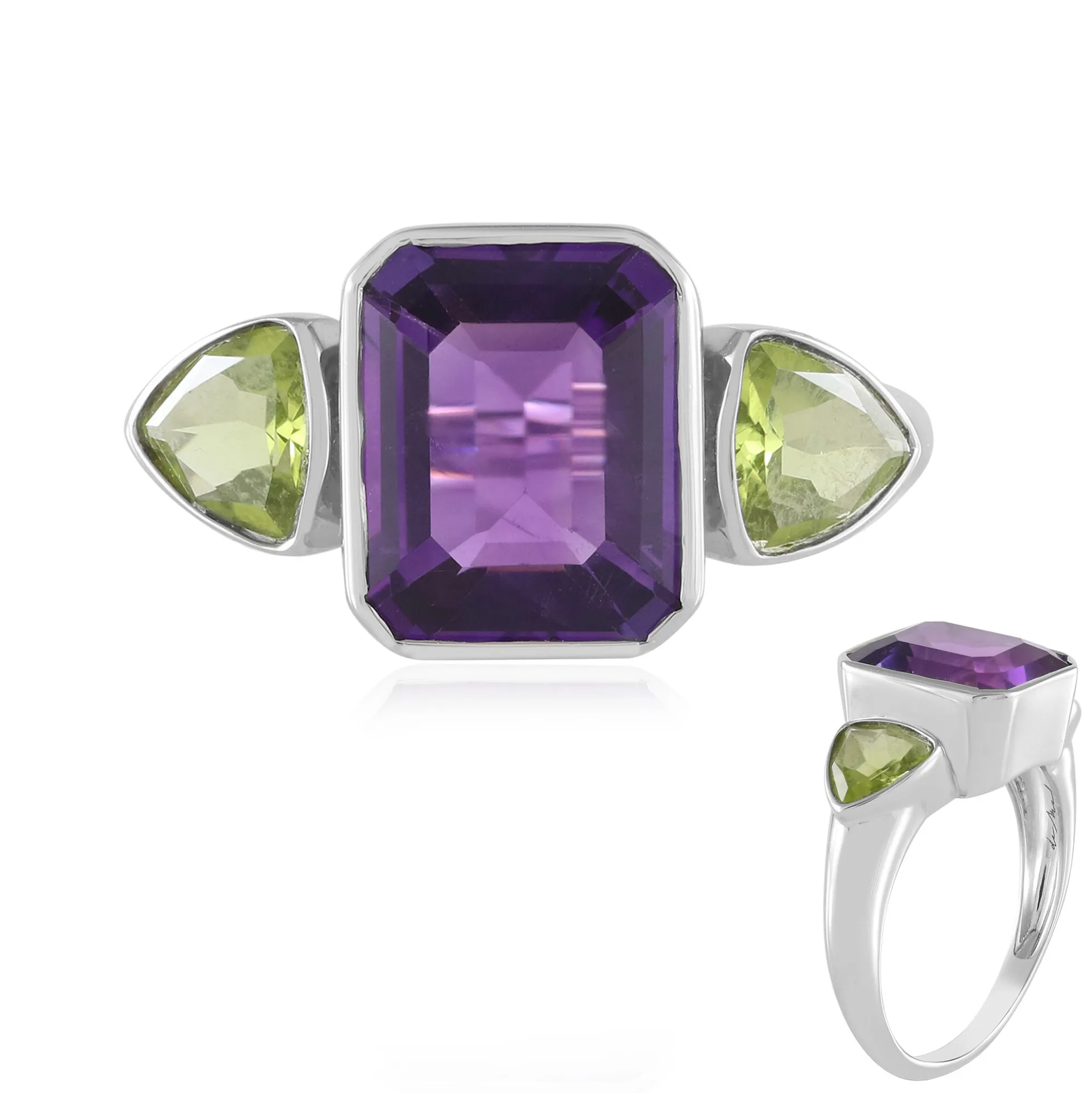 Sibirischer Amethyst-Silberring